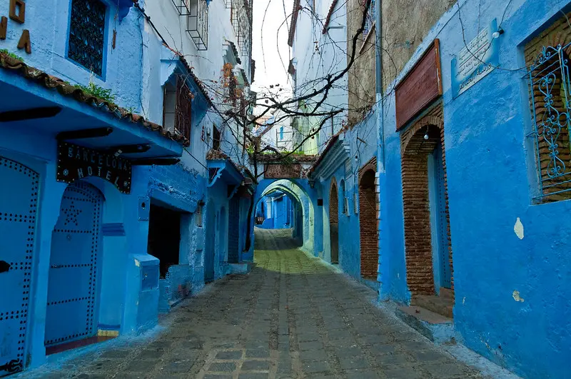 the Streets of Chefchaouen